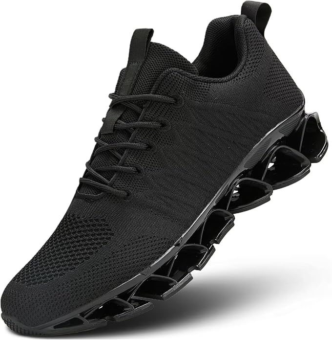 Men's Slip on Walking Running Shoes Blade Tennis Casual Fashion Sneakers Comfort Non Slip Work Sport Athletic Trainer