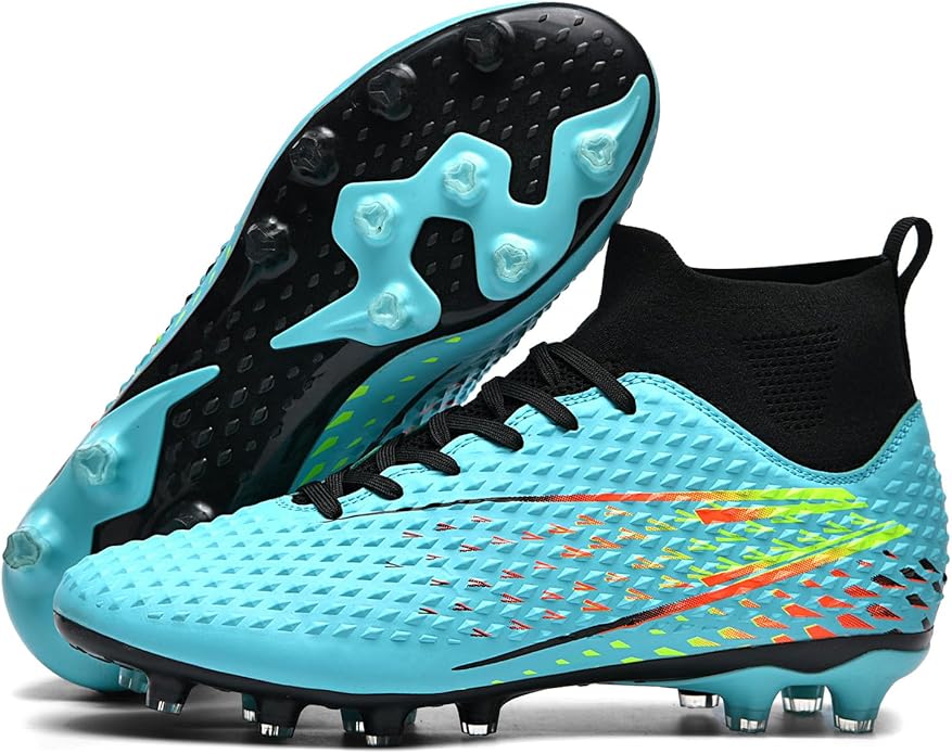 Mens Soccer Cleats Womens Indoor Soccer Shoes Wide Baseball Turf Shoes Adult Youth Rugby Shoes Big Boys Small Spikes AG TF Football Boots