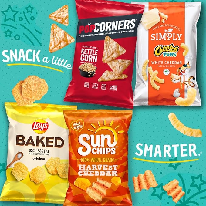 PopCorners Popped Corn Snacks, White Cheddar, 1 Ounce (Pack of 20) (Packaging May Vary)