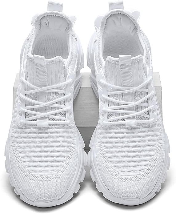 Men's Slip on Walking Shoes Tennis Running Sneakers Lightweight Breathable Casual Soft Sole Comfort Work Gym Trainers