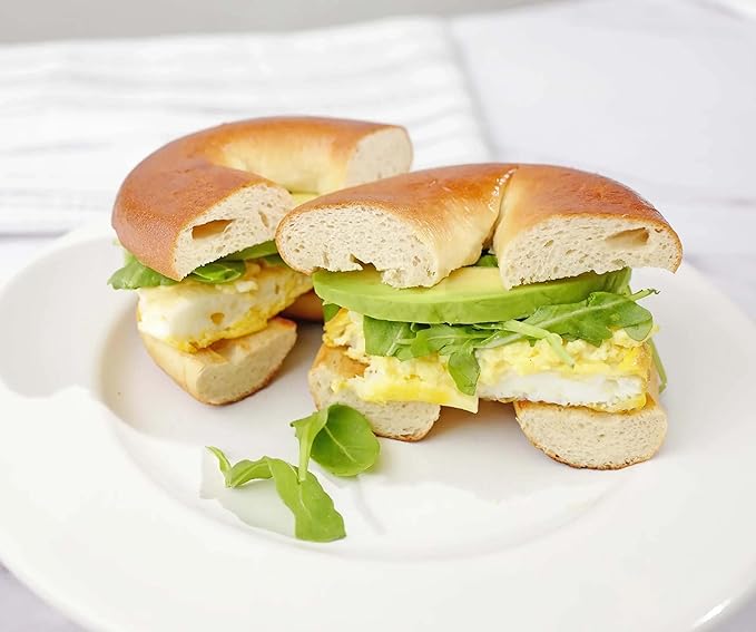 Hero Classic Plain Bagel - 4g Net Carbs, 19g Protein, High Fiber, 130 Calories per serving (10 bagels, 2 packs of 5)