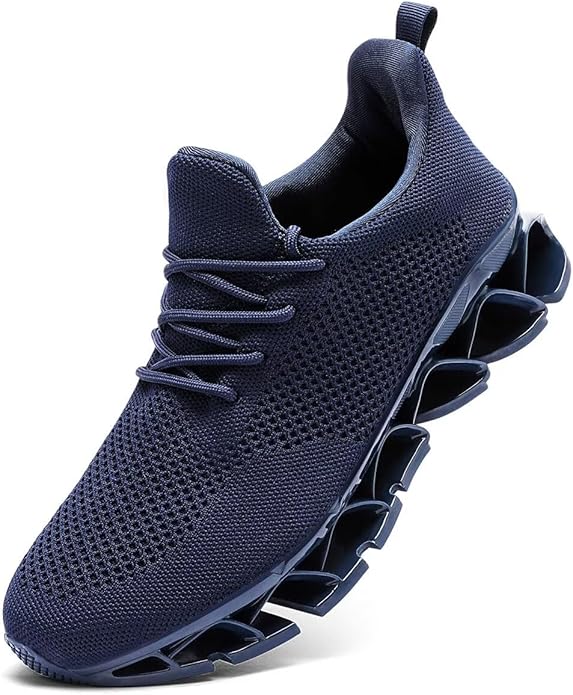 Men's Running Shoes Blade Tennis Walking Fashion Sneakers Breathable Non Slip Gym Sports Work Trainers