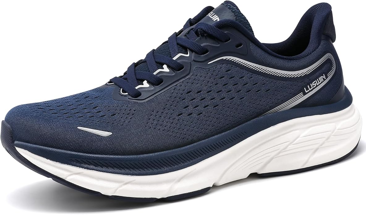 Men's Walking Shoes Lightweight Breathable Cushioning Running Shoes Athletic Tennis Workout Gym Non Slip Comfortable Fashion Sneakers