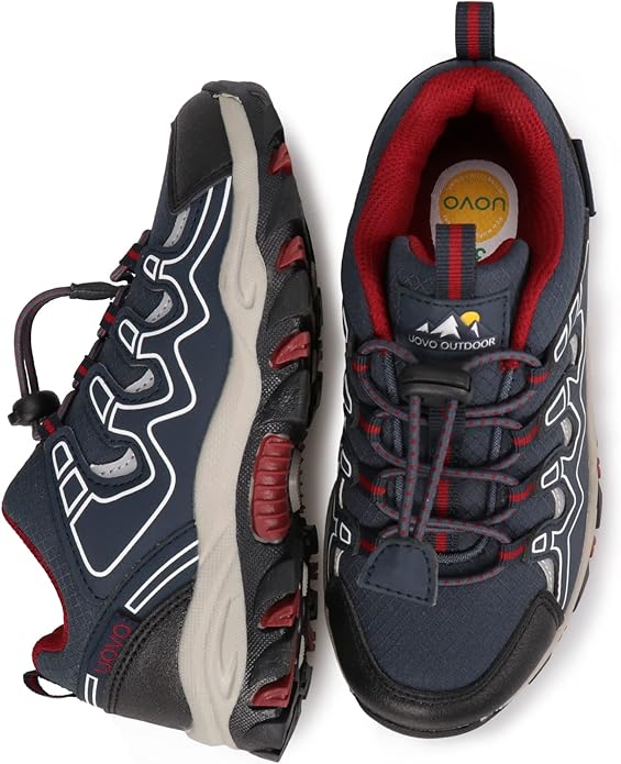UOVO Boys Girls Kids Sneakers Hiking Running Outdoor Walking Tennis Shoes Waterproof Non Slip Fashion Sneakers(Little/Big Kids