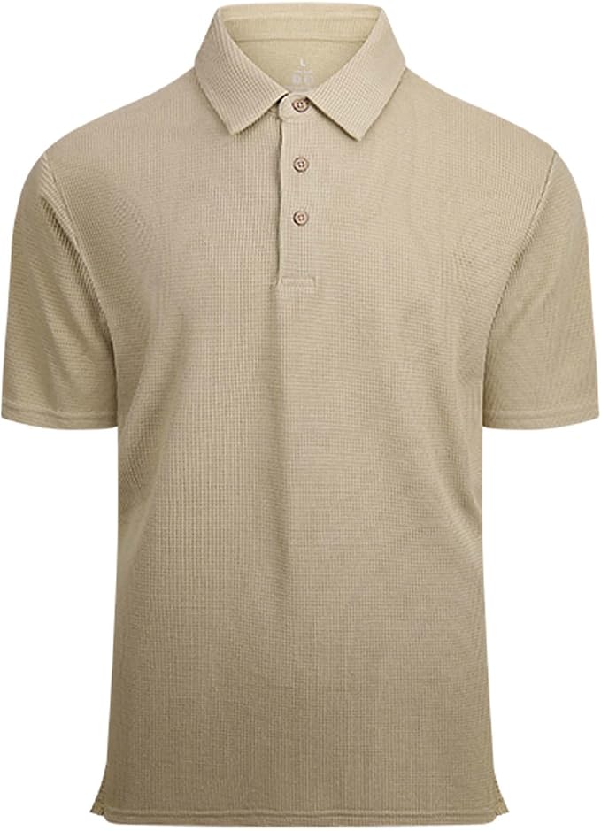 WARHORSEE Golf Polo Shirts for Men Short Sleeve Wrinkle Free 4 Way Stretch Moisture Wicking Performance Collared Tshirts