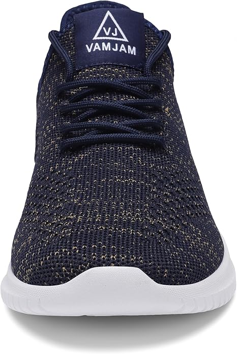 VAMJAM Men's Running Shoes Ultra Lightweight Breathable Walking Shoes Non Slip Athletic Fashion Sneakers Mesh Workout Casual Sports Shoes