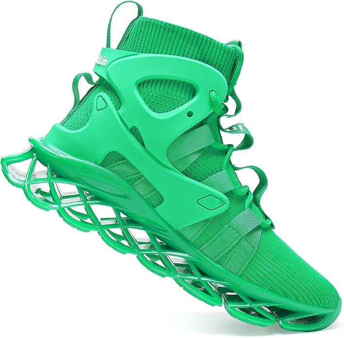 Hello MrLin Men's Running Shoes Non Slip Athletic Tennis Walking Blade Type Sneakers Hip Hop