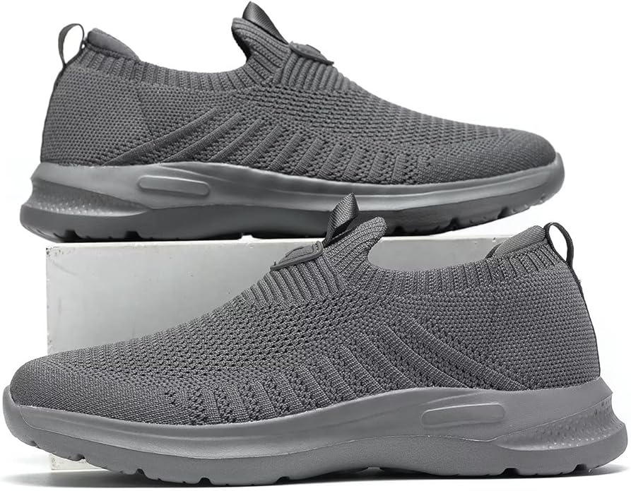 Mens Walking Shoes Lightweight Breathe Mesh Running Shoes Slip On Fashion Tennis Sneakers Comfort Gym Workout Zapatos de Hombre