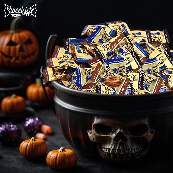 Werther'sOriginal Caramel Hard Candy Assorted Flavors, 2 Pack of Individually Wrapped Sugar Free Werther'sHard Candy, 7.7oz Each, Perfect Werthers Candy for Sharing or Stocking Up