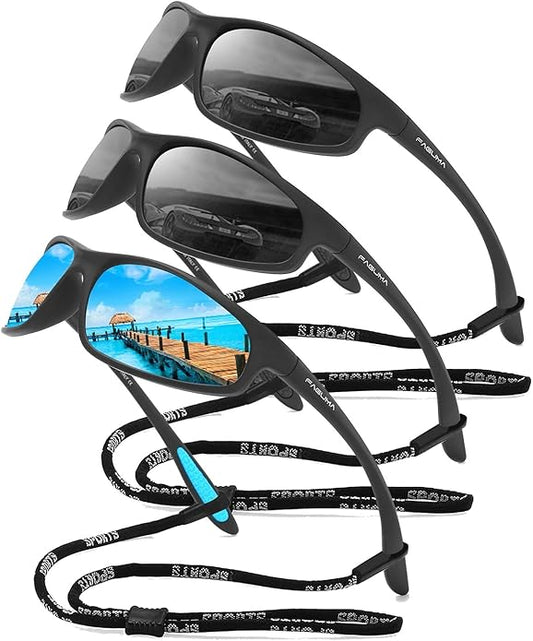 FAGUMA Polarized Sports Sunglasses For Men Cycling Driving Fishing UV400 Protection