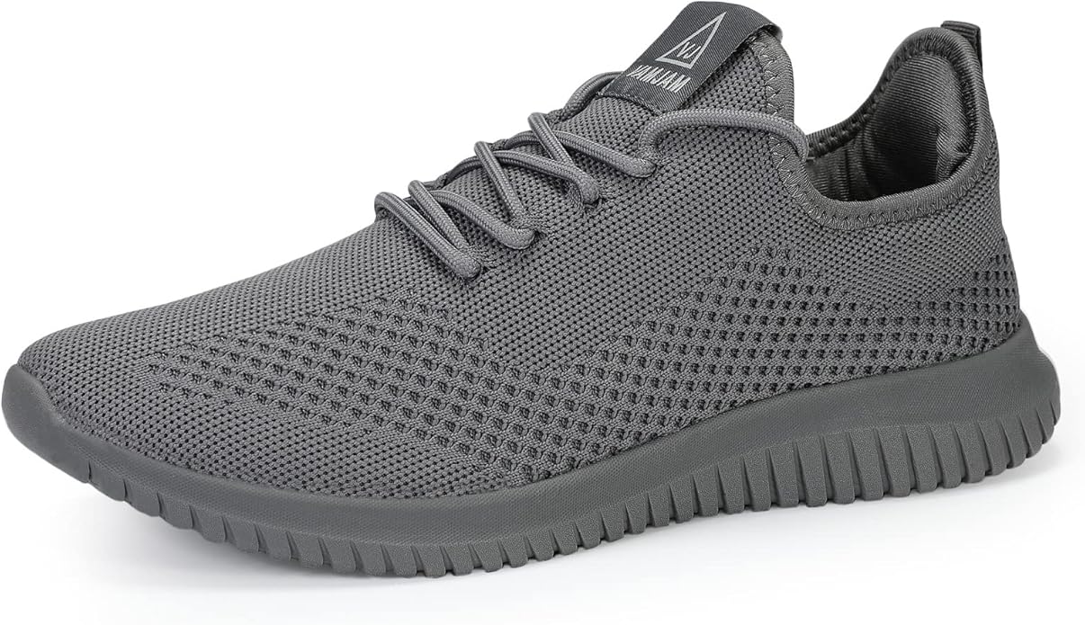 VAMJAM Men's Running Shoes Ultra Lightweight Breathable Walking Shoes Non Slip Athletic Fashion Sneakers Mesh Workout Casual Sports Shoes