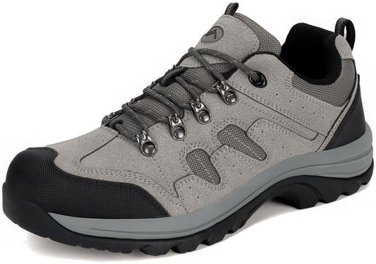 CC-Los Men's Waterproof Hiking Shoes Outdoor Comfortable Trekking Shoe Lightweight Working Sneaker
