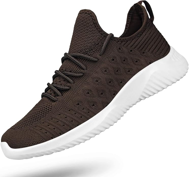 Feethit Mens Slip On Walking Shoes Lightweight Breathable Non Slip Running Shoes Comfortable Fashion Sneakers for Men
