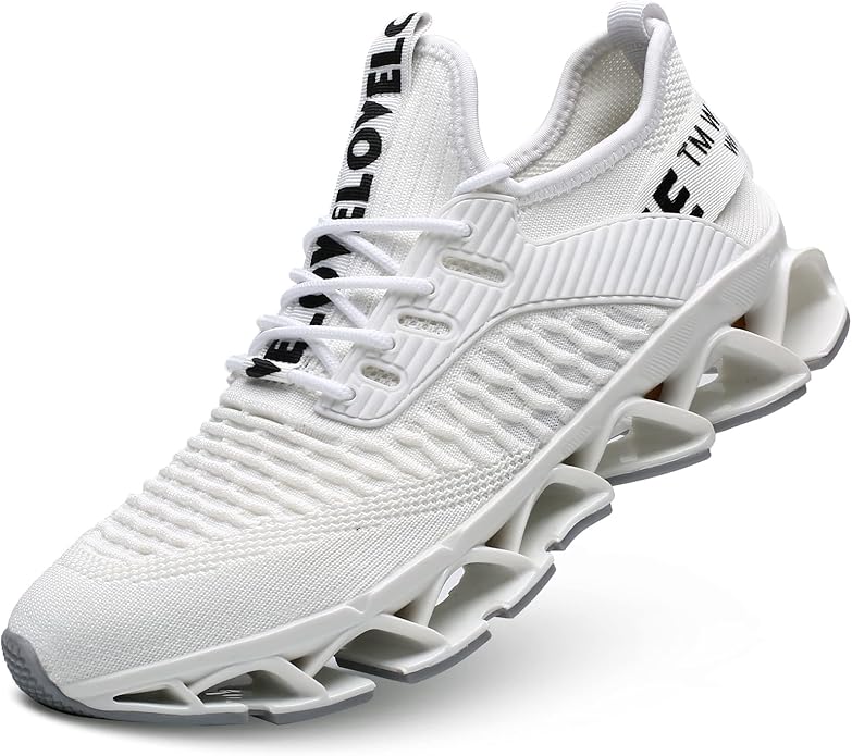 Men's Running Shoes Blade Tennis Walking Fashion Sneakers Breathable Non Slip Gym Sports Work Trainers