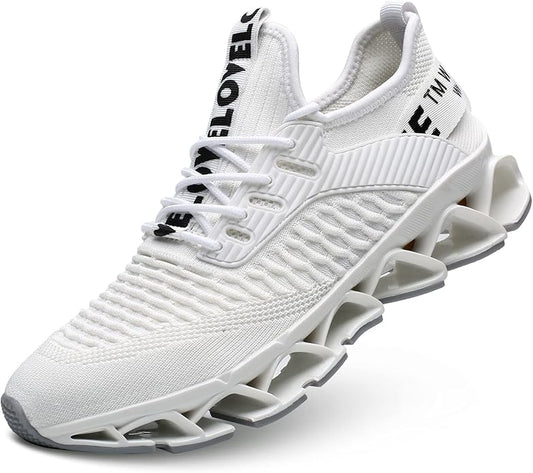 Men's Running Shoes Blade Tennis Walking Fashion Sneakers Breathable Non Slip Gym Sports Work Trainers