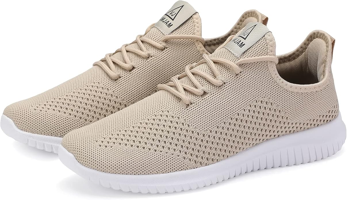 VAMJAM Men's Running Shoes Ultra Lightweight Breathable Walking Shoes Non Slip Athletic Fashion Sneakers Mesh Workout Casual Sports Shoes
