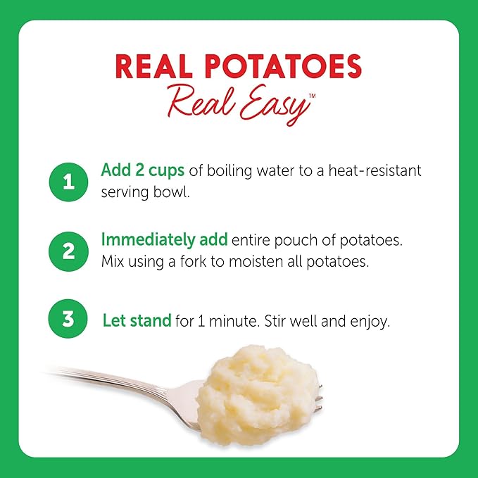 Idahoan Mashed Potatoes, Roasted Garlic, 4 oz