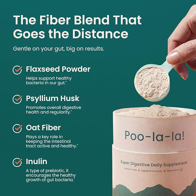 Nighttime Prebiotic Fiber Powder with Digestive Enzymes & Magnesium Glycinate for Sleep | Gut Health Supplement for Women & Men - Digestion Support, Bloating Relief - Citrus, 30 Scoops