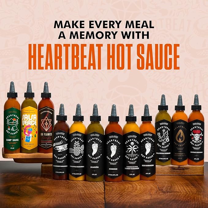 Heartbeat Hot Sauce Co. | In Flames Extra Hot Red Habanero, 6 oz.