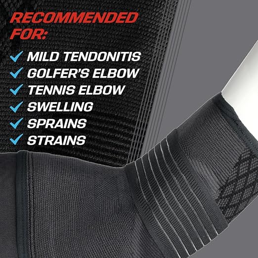 ACE™ Brand Flex Comfort Compression Elbow Sleeve 208707, L/XL, 12 packs per case