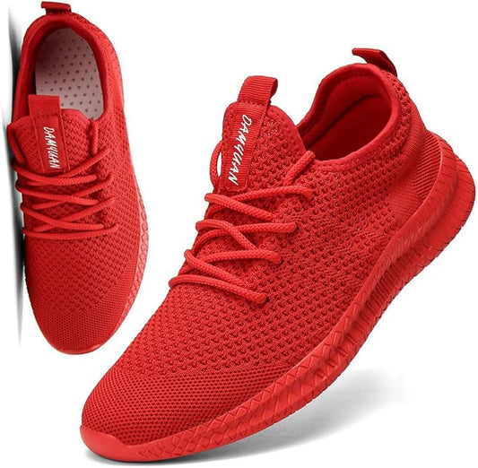 FUJEAK Men Running Shoes Men Casual Breathable Walking Shoes Sport Athletic Sneakers Gym Tennis Slip On Comfortable Lightweight Shoes