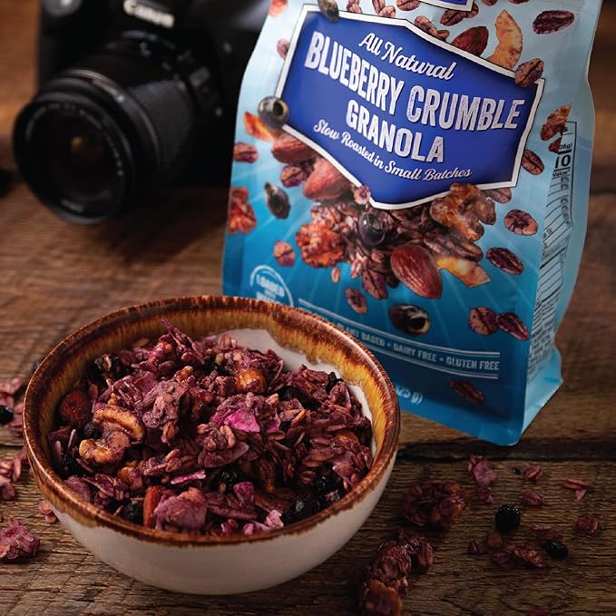 NutHouse! Granola Company - Premium Blueberry Crumble Granola | Certified Gluten-Free, Non-GMO, Kosher | Vegan, Soy-Free | 10 lb. Bulk Bag (1-Pack)