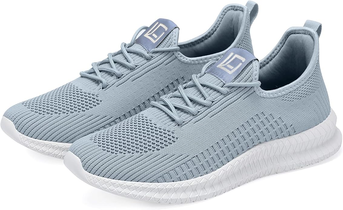 LCGJR Men's Running Shoes Ultra Lightweight Breathable Comfortable Walking Shoes Casual Fashion Sneakers Mesh Workout Shoes