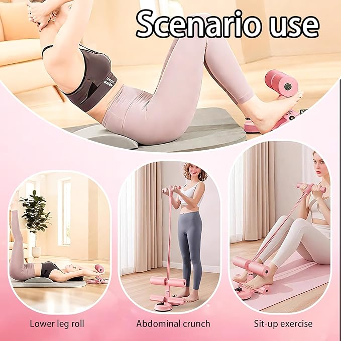 Ab Training Auxiliary Device, Ab Trainer Auxiliary Machine with Bands, Multi-functional Adjustable Ab Trainer Equipment, Ab Trainer Auxiliary Equipment for Home & Gym