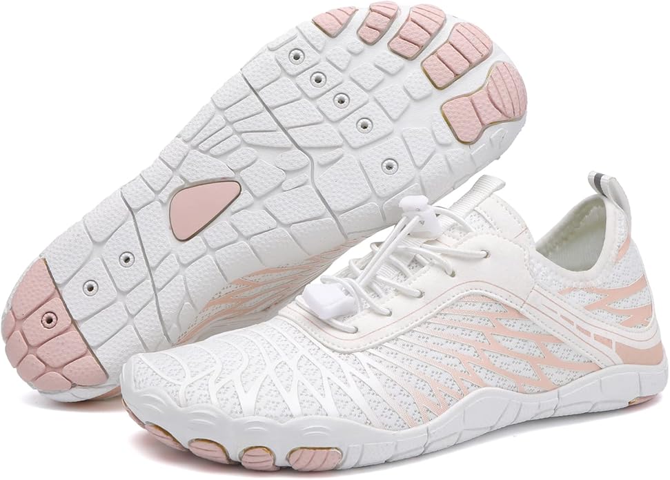 Hike Barefoot Shoes Womens Mens Footwear for Walking,Barefoot Shoe with Wide Toe Box,Healthy & Non-Slip,Breathable Barefoot Vitality Water Shoes for Women,Beach Pool Swim Shoe for Men (Unisex)