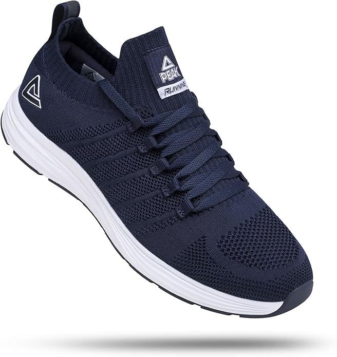 PEAK Mens Lightweight Walking Shoes Comfortable Slip On Sports Sneakers for Tennis, Gym, Running, Casual Workout