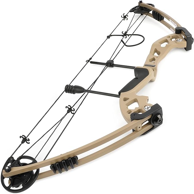 Compound Bow and Arrow Set, Hunting & Targeting, Limb Made in USA,Draw Weight 30-55lbs Adjustable,Draw Length 24-29.5", Right/Left Handed for Adult/Beginner