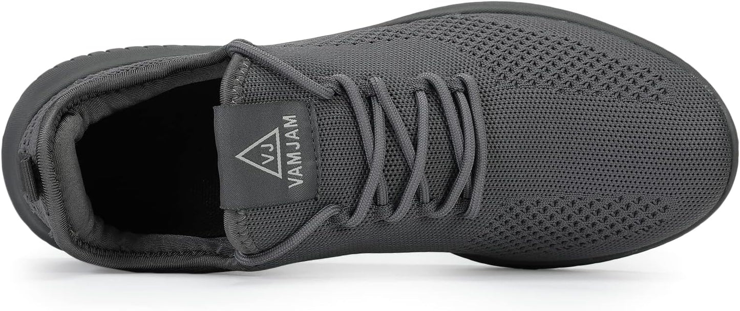 VAMJAM Men's Running Shoes Ultra Lightweight Breathable Walking Shoes Non Slip Athletic Fashion Sneakers Mesh Workout Casual Sports Shoes