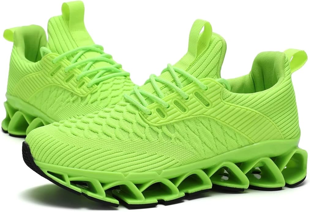 Men's Slip on Walking Running Shoes Blade Tennis Casual Fashion Sneakers Comfort Non Slip Work Sport Athletic Trainer