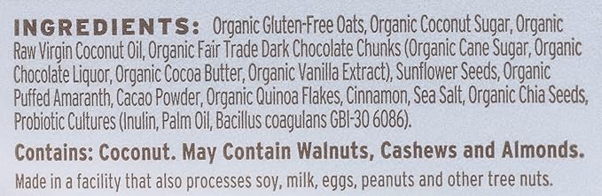 Purely Elizabeth, Chocolate Sea Salt, Ancient Grain Granola with Probiotics, Gluten-Free, Non-GMO (8oz Bag)