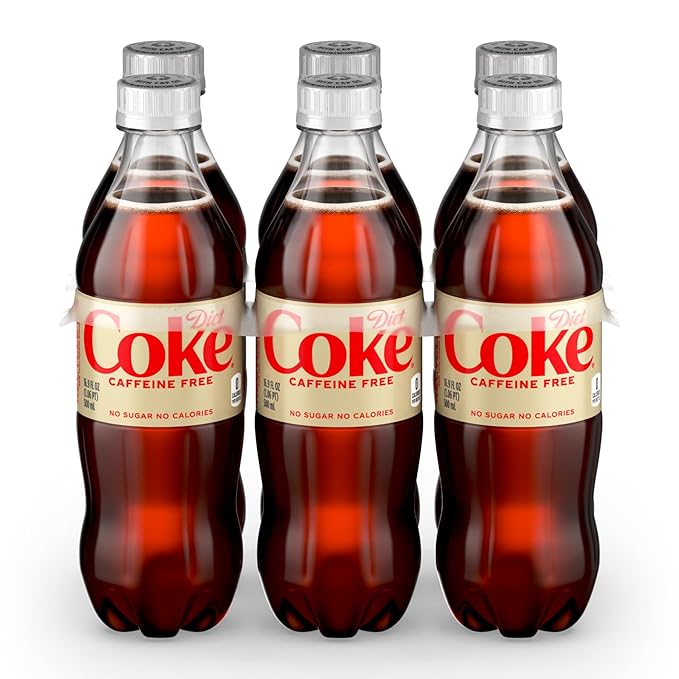 Diet Coke Caffeine Free Soda Soft Drink, 16.9 fl oz, 12 Pack