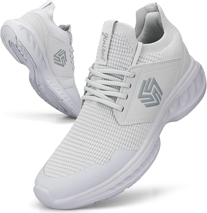 Mens Slip On Walking Shoes Non Slip Running Shoes Breathable Workout Shoes Lightweight Gym Sneakers