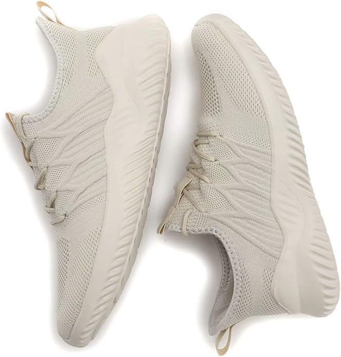 Mens Running Shoes Slip-on Walking Sneakers Lightweight Breathable Casual Soft Sole Trainers