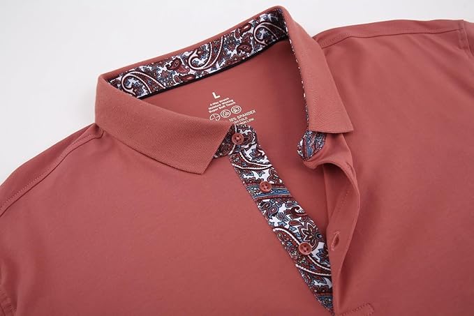 Alex Vando Mens Polo Shirts Short Sleeve Regular Fit Fashion Designed Shirt