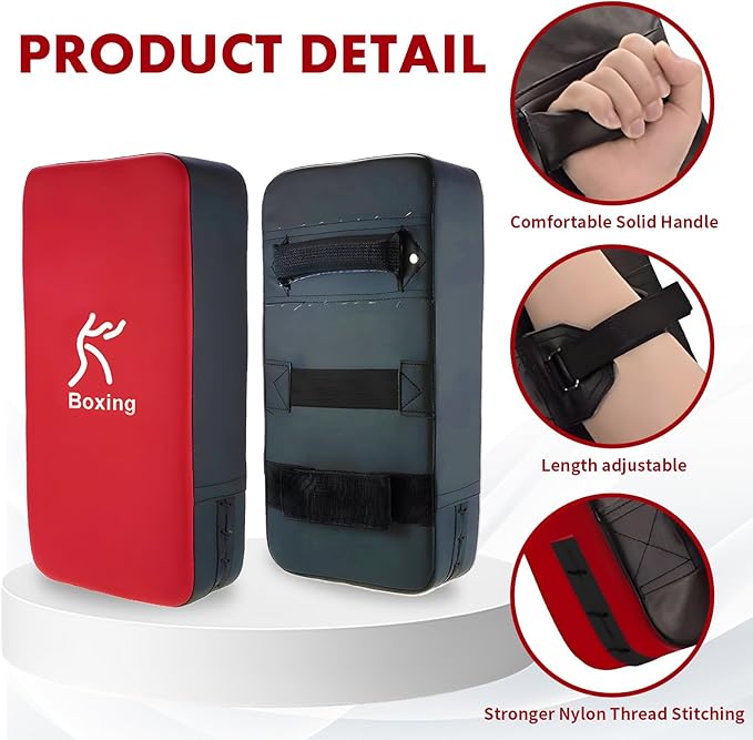 LuiceABC One Karate Taekwondo Boxing Kick Punch Adjustable Soft Shield Durable Training Pad for Boxing, Training and Protecting Your Palm, Wrist and Decreasing The Shock