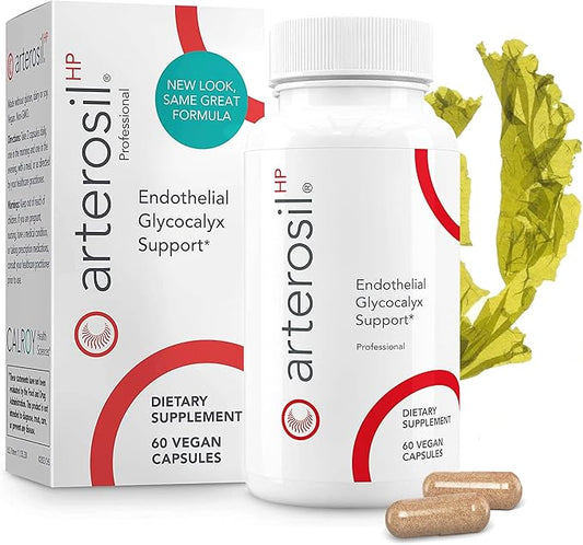 Arterosil HP Professional - Endothelial Glycocalyx Support - Heart Health Support - Artery Health Support - Circulation Support – MonitumRS® Rhamnan Sulfate - Monostroma Nitidum