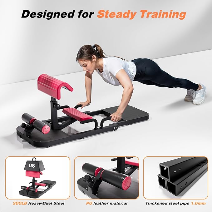 Hip Thrust & Squat Machine for Home – Multi-Function Glute Builder, Leg & Core Strengthening Equipment – Adjustable Sissy Squat, Hip Thrusts, Squat Assist Machine for Home Gym