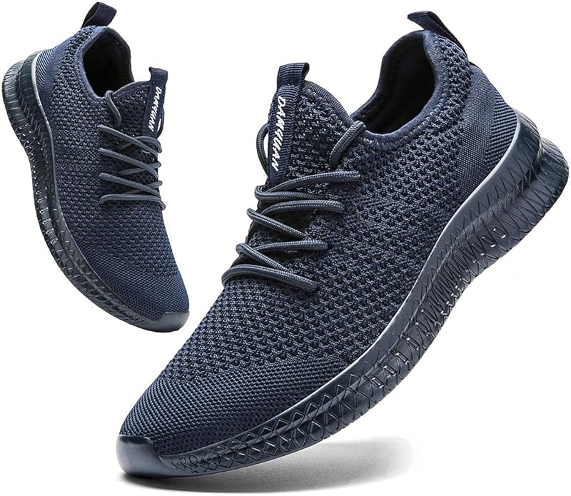 FUJEAK Men Running Shoes Men Casual Breathable Walking Shoes Sport Athletic Sneakers Gym Tennis Slip On Comfortable Lightweight Shoes