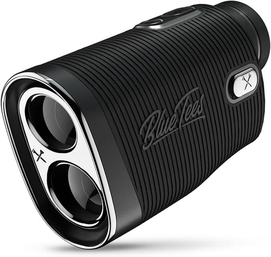 Blue Tees Golf Series 4 ULTRA Golf Rangefinder with Slope Switch, 1200 Yards, OLED Display 6X Magnification Laser Rangefinder, Slope Measurement, Magnetic Strip, Flag Pole Locking with Pulse Vibration