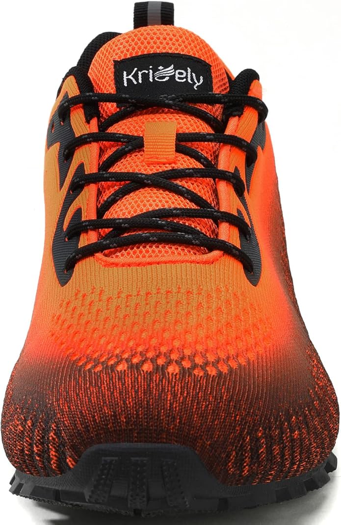 Kricely Men's Trail Running Shoes Fashion Walking Hiking Sneakers for Men Tennis Cross Training Shoe Outdoor Snearker Mens Casual Workout Footwear