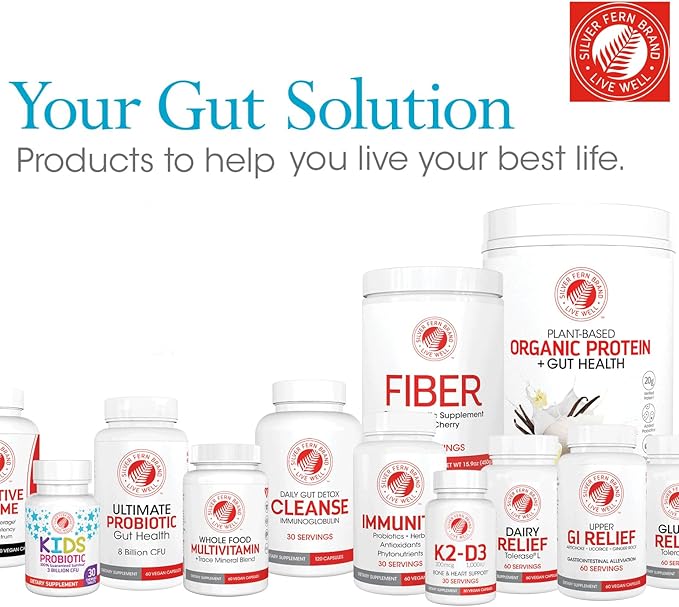 Sensitive Gut Fiber Supplement - Each Tub = 30 Scoops = 30 Day Supply - 6 Grams of Dietary Fiber Per Serving - with Galactomannan Guar Fiber, Baobab Fruit Powder (2 Tubs)