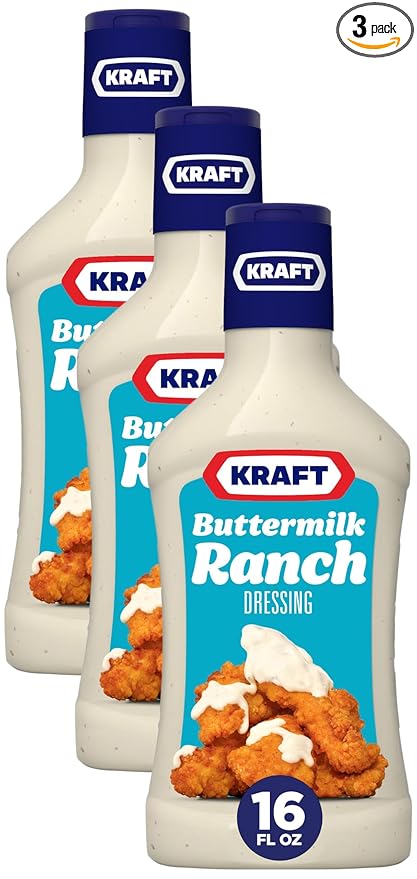 Kraft Buttermilk Ranch Salad Dressing (16 fl oz Bottle) (Pack of 3)