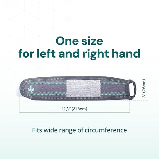 OPPO 2383 Adjustable Wrist Compression Wrap with Thumb Loop for Fitness, Weightlifting, Tendonitis, Carpal Tunnel Arthritis, Pain Relief - Fits Both Right and Left Hand (Gray, One Size, 1 Pack)