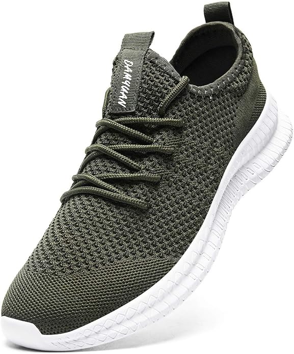 FUJEAK Men Running Shoes Men Casual Breathable Walking Shoes Sport Athletic Sneakers Gym Tennis Slip On Comfortable Lightweight Shoes