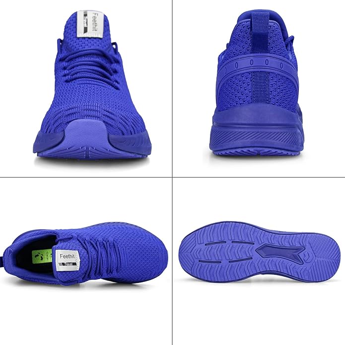 Feethit Mens Slip On Walking Shoes Blade Tennis Shoes Non Slip Running Shoes Lightweight Workout Shoes Breathable Mesh Fashion Sneakers