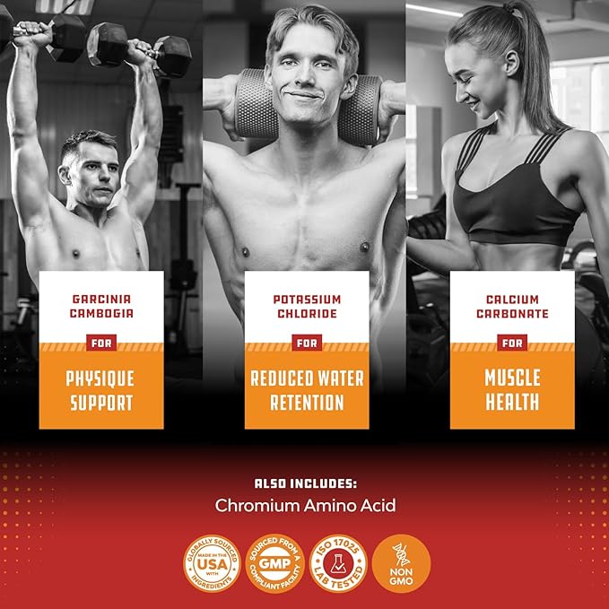 Strong Garcinia Cambogia Extract Capsules with 60% HCA - Non-Stimulant Garcinia Cambogia Weight Loss Supplement with Hydroxycitric Acid & Chromium for Balance, Energy & Metabolism Support - 60 Count